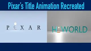 Pixar's Title 3d Animation Scene Recreated with Blender Software | 3d Modeling Animation Rigging