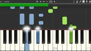 Несётся песнь всю суету глуша Piano Tutorial-Synthesia