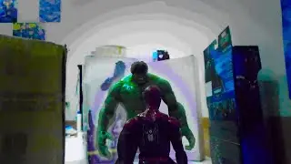 Spider-man vs Hulk (Stop Motion)