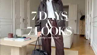 7 Days & 7 Looks | Fall Outfit Ideas | Minimal Wardrobe