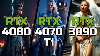 RTX 4080 vs RTX 4070 Ti vs RTX 3090 - Test in 10 Games