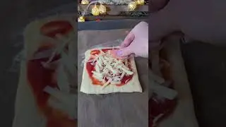 Мини пицца на слоёном тесте | Пицца 5-минутка | Пицца Школьная и Курица дорблю