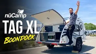 Tiny Tear Drop Camper | 2022 NuCamp TAG XL Boondock Tour