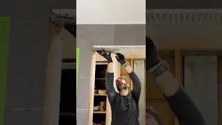How to Tile Top of Doorway - #shorts #homerepairtutor