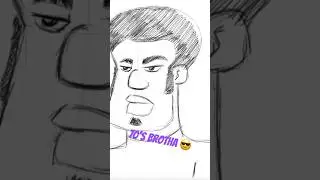 70’s Brotha Cartoon sketch #sketch #70s #cartoon