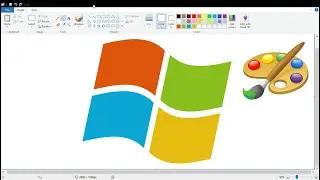 How to draw the Windows 7 logo using MS Paint | How to draw on your computer