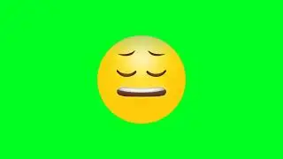 sad emoji green screen animation