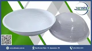 MOLDANDO POLICARBONATO PRISMÁTICO NA VACUUM FORMING TITAN-1000 ALTMATEX