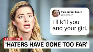 Amber Heard BREAKS DOWN After Receiving Death Threats..