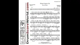 Drum Score - Bryan Adams - Please Forgive Me (Preview)