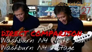 DIRECT COMPARISON Washburn N4 White Ash & Washbhrn N4 Vintage
