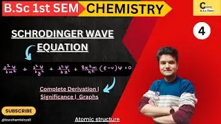 ATOMIC STRUCTURE - 04 | SCHRODINGER WAVE EQUATION | COMPLETE DERIVATION | SIGNIFICANCE | GRAPHS