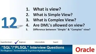 What is the view in oracle? simple view? complex view?