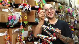 1022 Huge Rope Boing Bonka Bird Toys