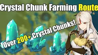 Crystal Chunk Farm Route [Genshin impact]
