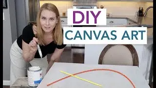 DIY Canvas Art Budget Room Decor | Design Time