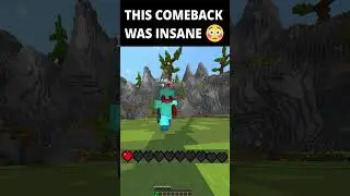 The most INSANE COMBACK #minecraft #shorts #pvp