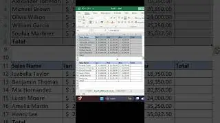 Quickly Add SUM Formula in Excel! 📊🔢 #Shorts