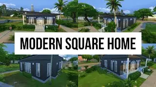 Modern Square Home - Sims 4 - Speed Build | BUILDMAS
