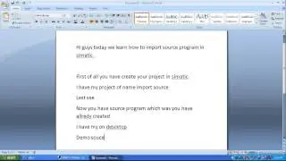 How To Import MS Excel file in Simatic Manager (SIEMENS) (PLC TRAINING SCHOOL)