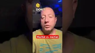 Marital vs. marital—don’t confuse these! #learnenglish #grammar #shorts