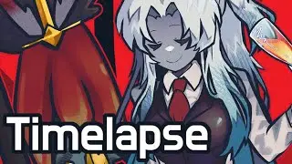 Lobotomy Corporation Angela Drawing Timelapse