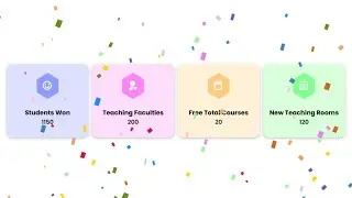Confetti Animation on Hovering the Card | Card Design HTML And CSS