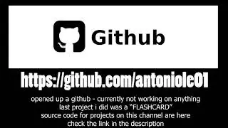 have a github @ antoniole01