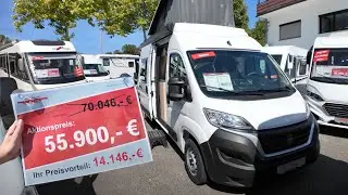 -14.146,- € WEINSBERG Wohnmobil Kastenwagen Nagelneu mit Aufstelldach Vollausstattung Fiat Ducato
