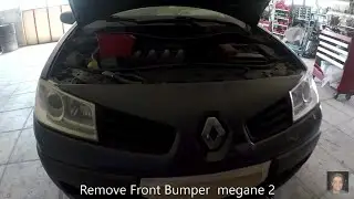 Renault Mégane  II (2002–2009) Front bumper removal