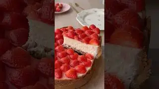 Чизкейк с клубникой🍓
