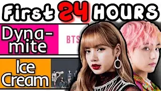 BTS DYNAMITE vs BLACKPINK ICE CREAM View Count [First 24 Hours]