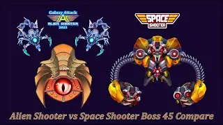 Galaxy Attack: Alien Shooter vs Space Shooter: Galaxy Attack | Boss 45 Compare | By Apache Gamers