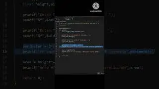 Write a C Program To Calculate The Perimeter and Area Of a Rectangle 