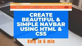 How to make navbar in HTML and CSS only in 6 min with free source code👇 | Navbar tutorial | 2Clarify