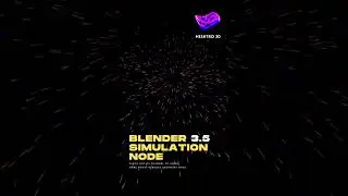 Particle Simulation using Blender3.5 Simulation Node😲