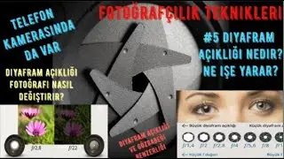 Diyafram Açıklığı Nedir? Fotoğrafı Nasıl Etkiler? | #5 Fotoğrafçılık Teknikleri