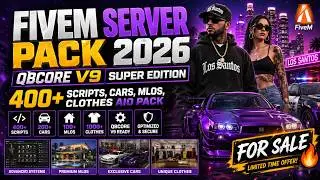 FiveM QBCore Server Cyber Edition  – 400+ Rare Custom Scripts, Exclusive Maps, Vehicles & Low Resmon