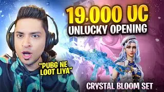 WASTED 19000 UC 😭CRYSTAL BLOOM CRATE OPENING (GLACIER UMP MAXOUT)😍PUBG MOBILE Pakistan