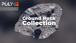 Ground Rocks 3D Model Collection | Realistic 3D Scans with 4K & 8K PBR Textures | PolyCG