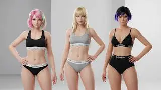 Tekken 8: Сексуальное нижнее белье Calvin Klein для девушек/Tekken 8 Calvin Klein mod for girls