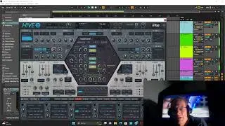 ableton live set with 2 instances of Hive 2, 1 instance of acid-v and some drums.