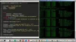 Conexión a un servidor FTP - Python(Script)