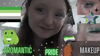 Aromantic Pride Flag Eyeshadow Look! -  Madalada Munden