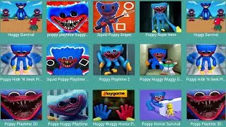 Huggy Survival,Poppy Playtime Huggy,Squid Poppy Sniper,Poppy Rope Hero,Poppy Hide,Squid Poppy Play