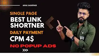 Best Url Shortner 2022 | No Pop-up Ads | Daily Payment | Adisk Shortner