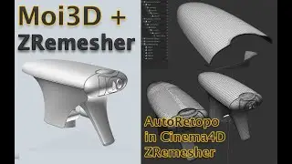 Redesign a Sprayhead in Moi3D and Auto-Retopo it in Cinema4D (ZRemesher)