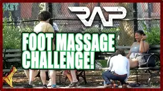 Foot massage challenge: who can massage the most feet in NYC?