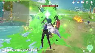 AMD Ryzen 7 2700U \ Radeon RX Vega 10 \ Genshin Impact @1080p 60% res.scale (well playable)