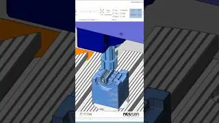 NCG CAM Waterline Finish Toolpath Simulation #ncgcam #cadcamcnc #cadcamsolutions